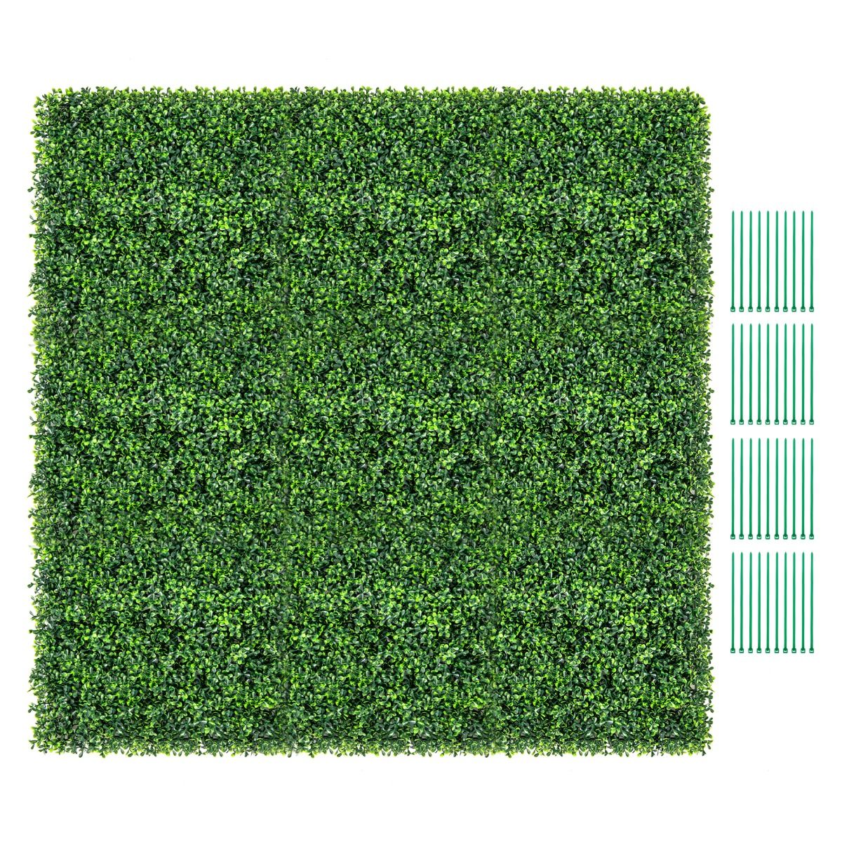 Coast Artificial Grass Wall Panels 12 Stück 50 x 50 cm Grün - Imitation Gardenia Topiary für Privatsphäre und Dekoration