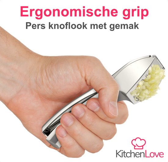 KitchenLove Knoblauchpresse - Knoblauchpresse - Ingwerpresse - Spülmaschinenfest
