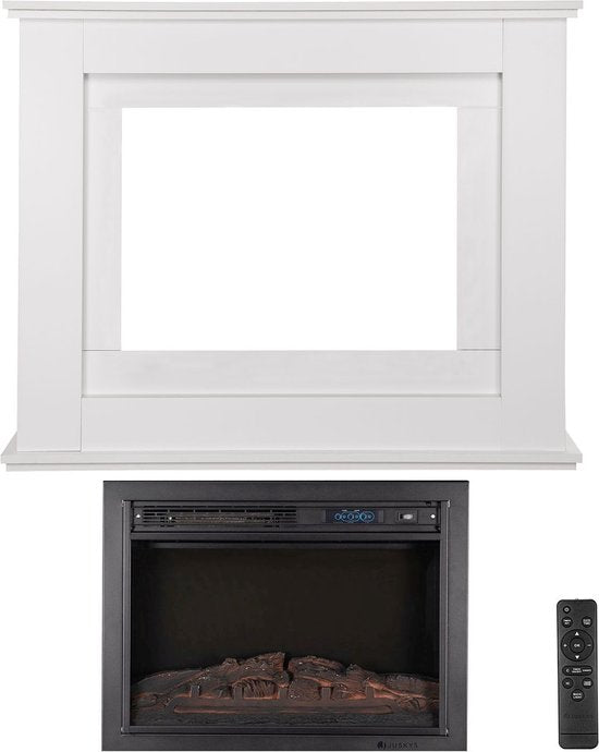 Elektroheizung - Rechteckig - 2000 Watt - Weiß - Feuereffekt