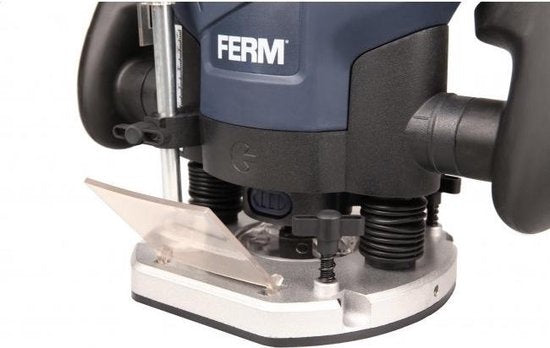 FERM Router - PRM1015 - 1300W - 2 Spannzangen - 60mm Frästiefe - 30mm Fräsdurchmesser - 6-teilig