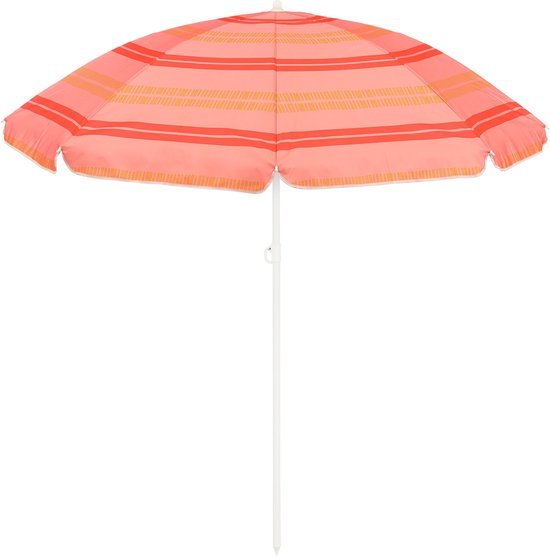 Mica Decorations Stripe Strandschirm – H 180 x Ø 160 cm – Hellrosa