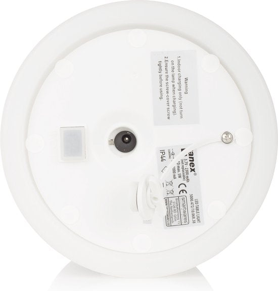 Smartwares 10.068.38 – Tischlampe, kabellose Außenlampe – 3 W – Leuchtdauer 8 bis 15 Stunden – IP44
