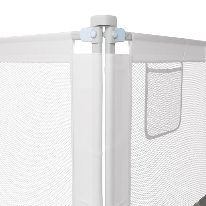 Juskys Jaron Bettgitter für Babies - Grau - Höhenverstellbar - 180 cm x 71-101 cm