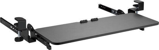 VDD Gaming Tastaturablage unter dem Schreibtisch - Ergonomisches Sitzen - Höhenverstellbar und ausziehbar - Schwarz