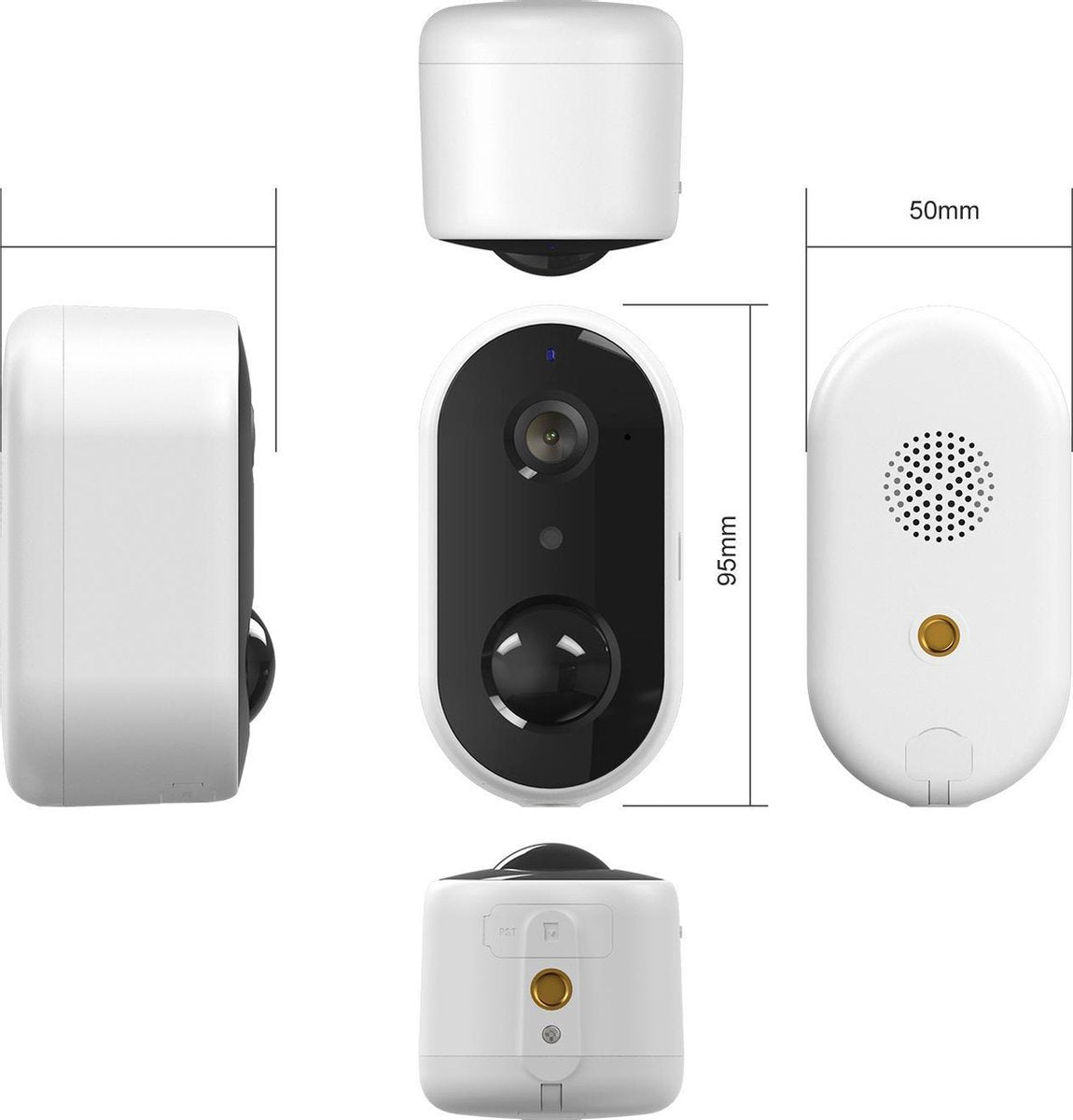 Arenti GO1 Sicherheitskamera - Outdoor - Drahtlos - Full HD - Steuerung über App