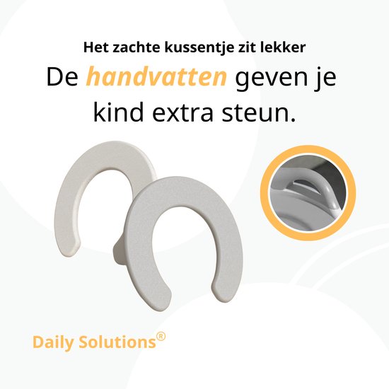 Daily Solutions® Toilettentrainer & Toilettentrainerin - Toilettentrainer für Kleinkinder - Stabil - Toilettentraining für Kinder - Ergonomisches Design