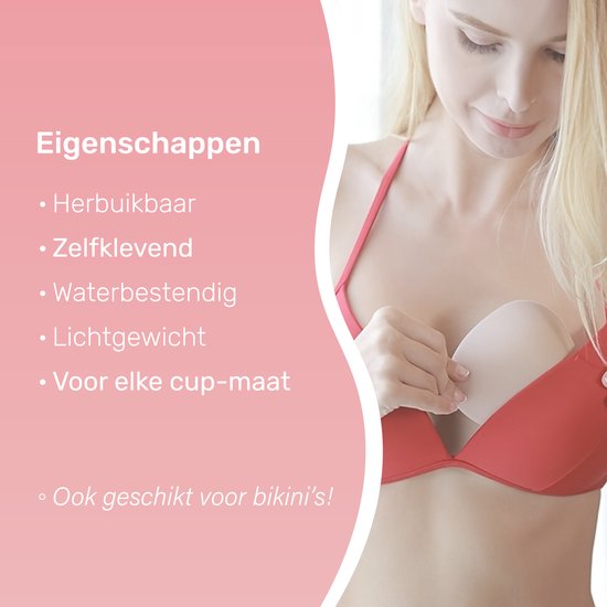 Soft & Silky BH-Einlagen - Wasserfest - Push up - Beige