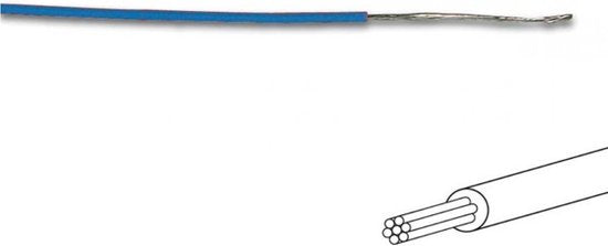 Montagedraht - Ø 1,4 mm - 0,2 Mm² - Multicore - Blau