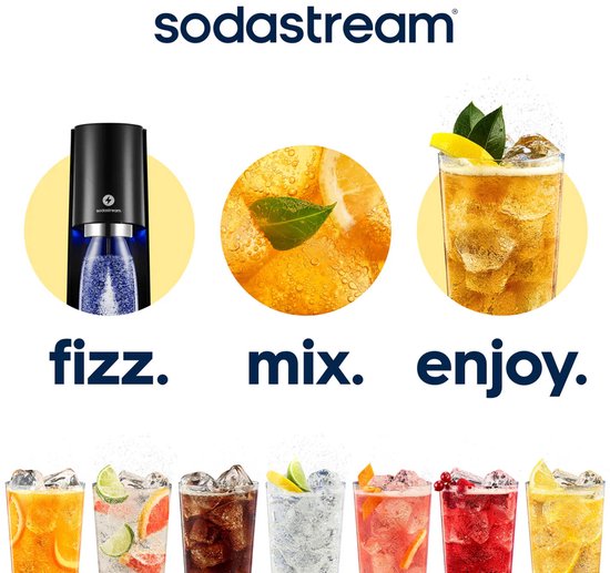 Sodastream Sprudelwassermaschine E-Terra Schwarz