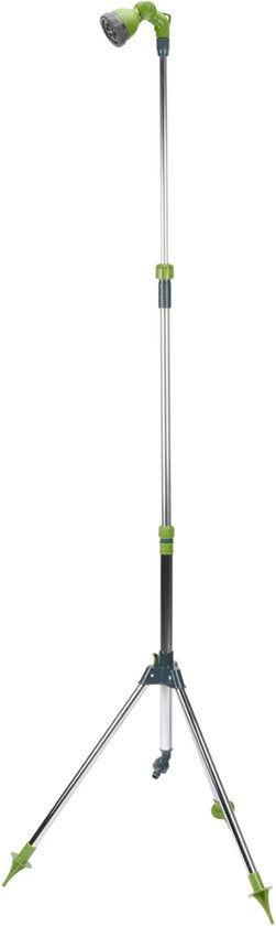 Kinzo Gartendusche mit Stativ - Verstellbare Außendusche bis zu 220 cm - 7 Strahlarten