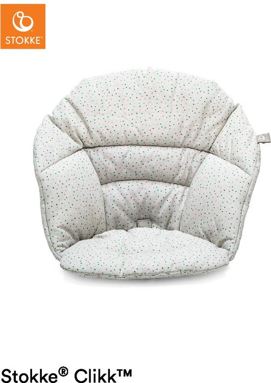 Stokke Clikk Kinderstuhl-Kissen – Grau mit Sprinkles