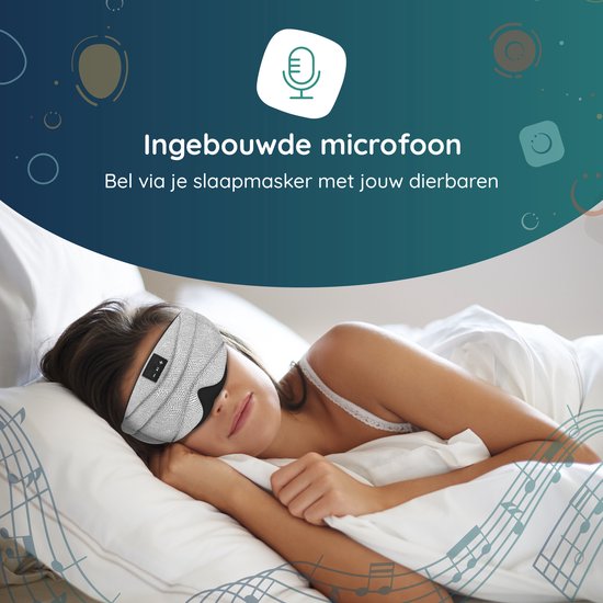 Numsy Schlafmaske Bluetooth - Schlaf Kopfhörer - Stirnband