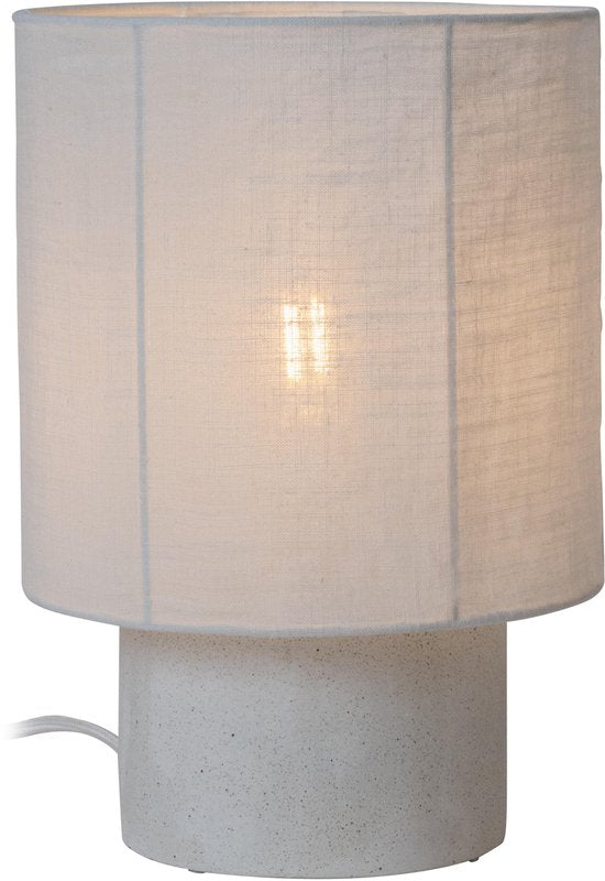 Lucide TISSAJA – Tischlampe – Ø 20 cm – 1xE14 – Weiß | Essential