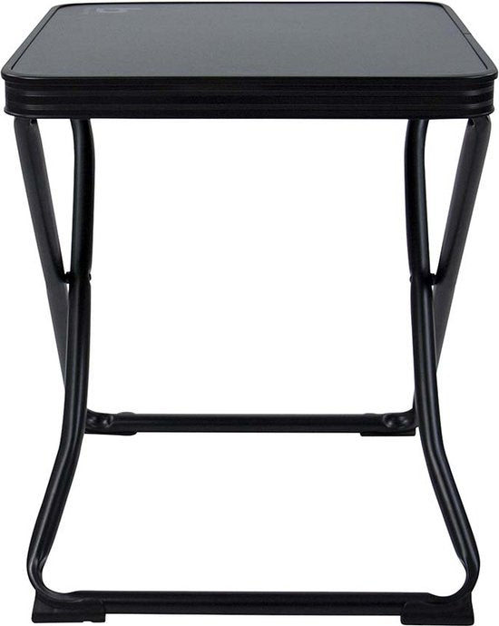 Bo-Camp - Hocker + Ablage - klappbar - Schwarz