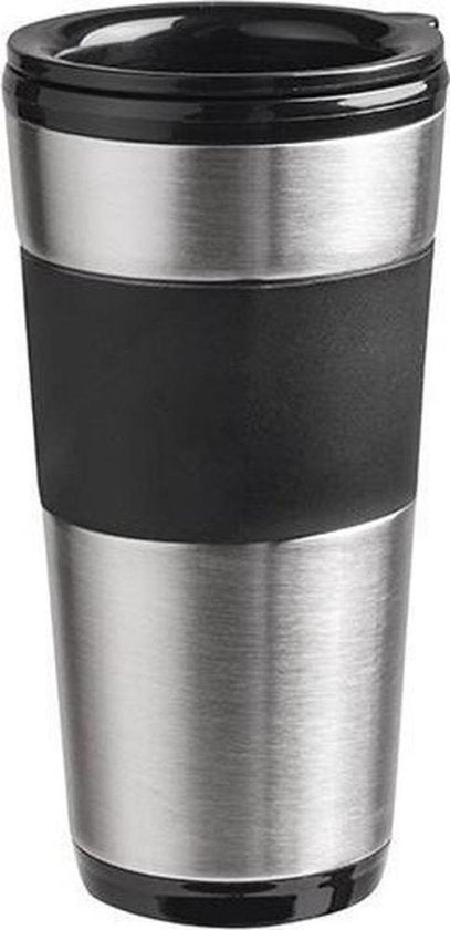 Bestron Kaffeemaschine mit Thermoskanne, für gemahlenen Filterkaffee & ideal für Camping, 2 große Tassen, 750 Watt, Edelstahl, Farbe: silber/schwarz