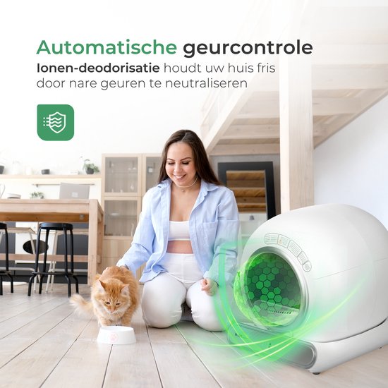 Little Big Bird - Selbstreinigende Katzentoilette - XXL - 3. Generation - Inklusive App - Weiß