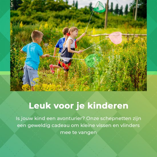 Dutchwide Schöpfkescher - Teich - Fisch - Schmetterling - Netz - ausziehbar - Kinder - Pool - Fischnetz - Schaufel - Netz - Kinder - Spielzeug