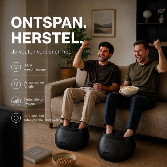 Northwall Fußmassagegerät – Shiatsu-Fußmassage mit Luftkompression und Infrarotwärme – für eine verbesserte Durchblutung, Entspannung und Erholung – inklusive Fernbedienung