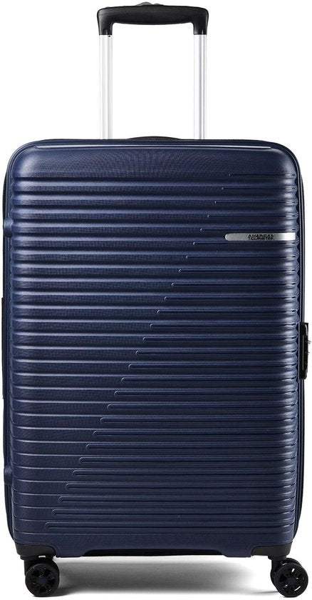 American Tourister Liftoff 4-Rad-Trolley 67 cm mit Erweiterungsfalte – Hartschalenkoffer – TSA-Schloss – Mitternachtsblau