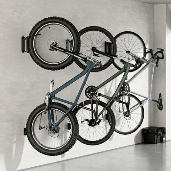 VDD – Fahrrad-Aufhängesystem – Fahrradständer – Wandhalterung für Fahrräder – Schwarz