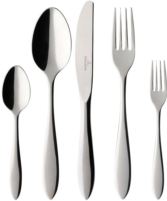 Villeroy & Boch Arthur Besteckkassette – 30-teilig – 44 x 28 x 5 cm – gebürsteter Edelstahl