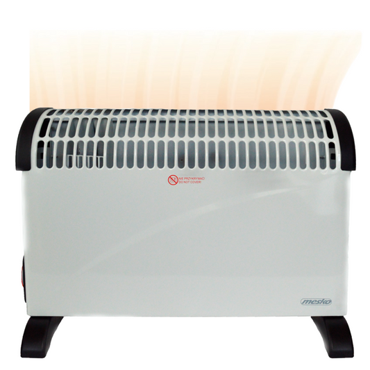 Mesko Elektrokonvektor - 3 Heizstufen - 2000W - bis zu 20mÂ² - Weiß - einstellbarer Thermostat