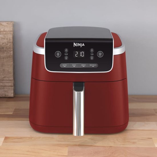 Ninja Airfryer XL PRO AF140EUCM 4,7 Liter Freistehende Heißluftfritteuse in Zimtrot mit 4 Kochprogrammen – Best Buy
