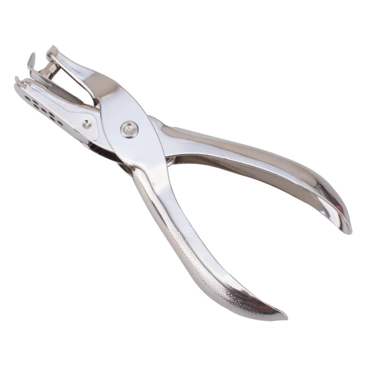 Deli 1-Loch-Locher – Silber – 8 Blatt, 16 mm