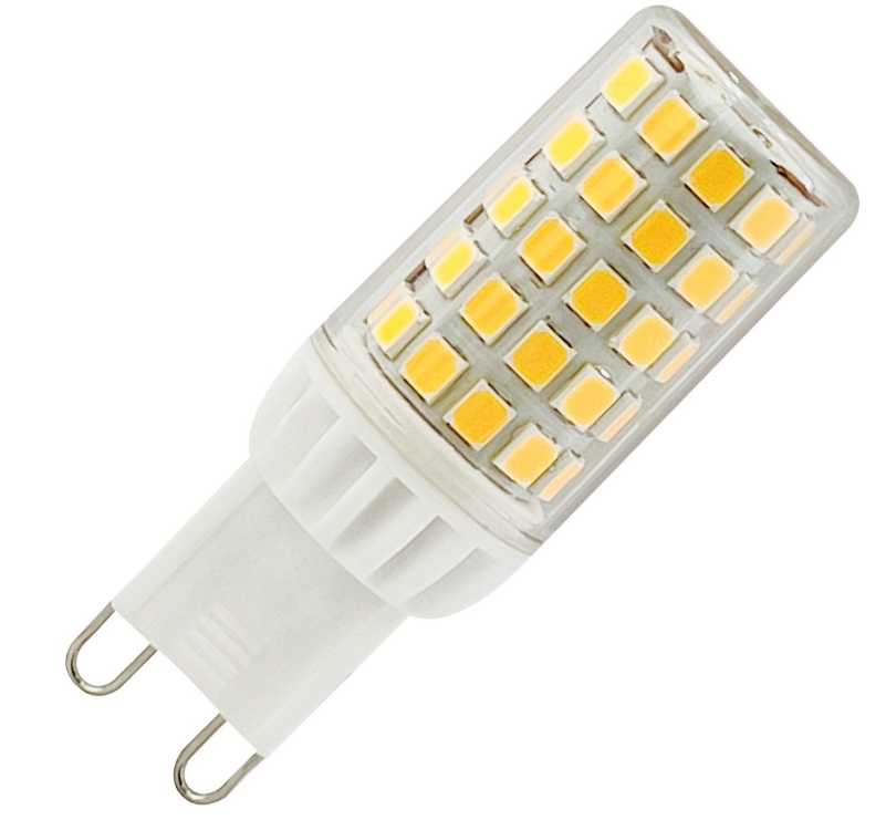 Saaf - G9 LED-Glühbirne - 3.5W - Transparenter Kunststoff - Dimmbares warmweißes Licht - Set mit 1 Stück - Energieeffizient & langlebig - Für Stimmungsbeleuchtung