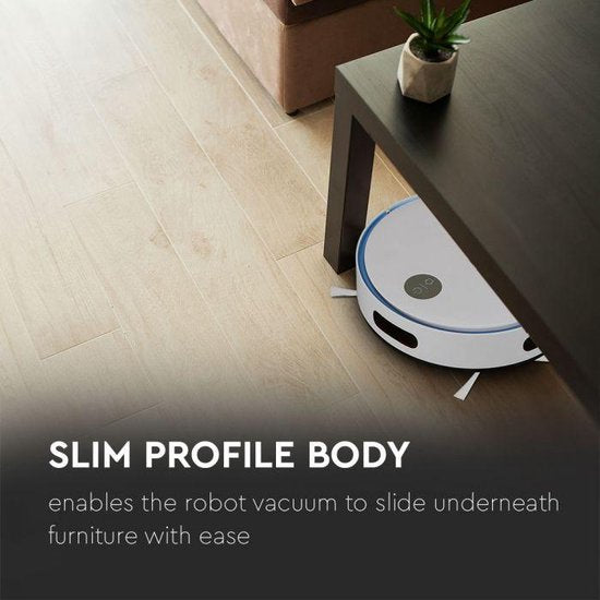 V-tac - Staubsaugerroboter - Steuerbar über Fernbedienung - 65dB - VT-5522 - Weiß/Blau