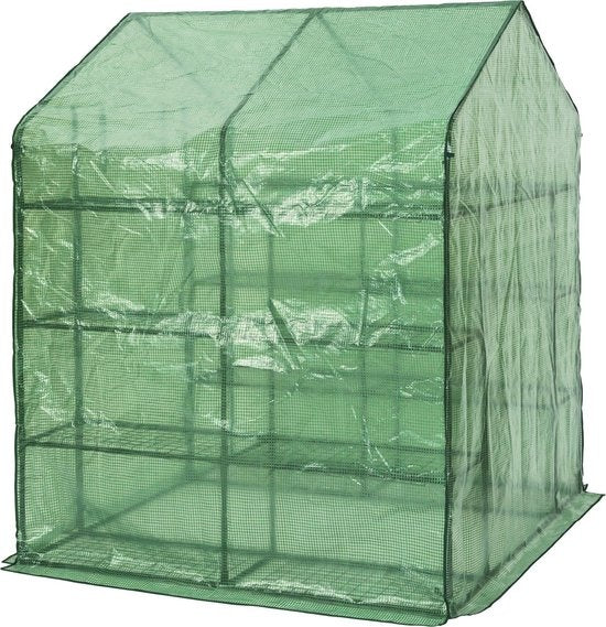tectake - Hobby-Gewächshaus 143 x 143 x 195 cm - 401860