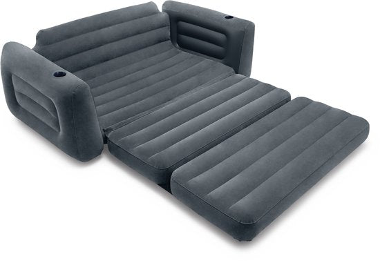 Intex Pull-Out Sofa – aufklappbares aufblasbares Sofa – 231 x 203 x 66 cm