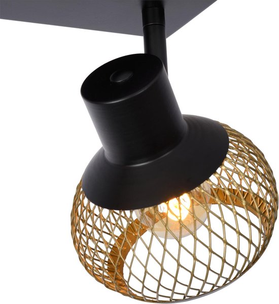Lucide LUCAS – Deckenstrahler (Deckenleuchte) – 2xE14 – Mattgold / Messing