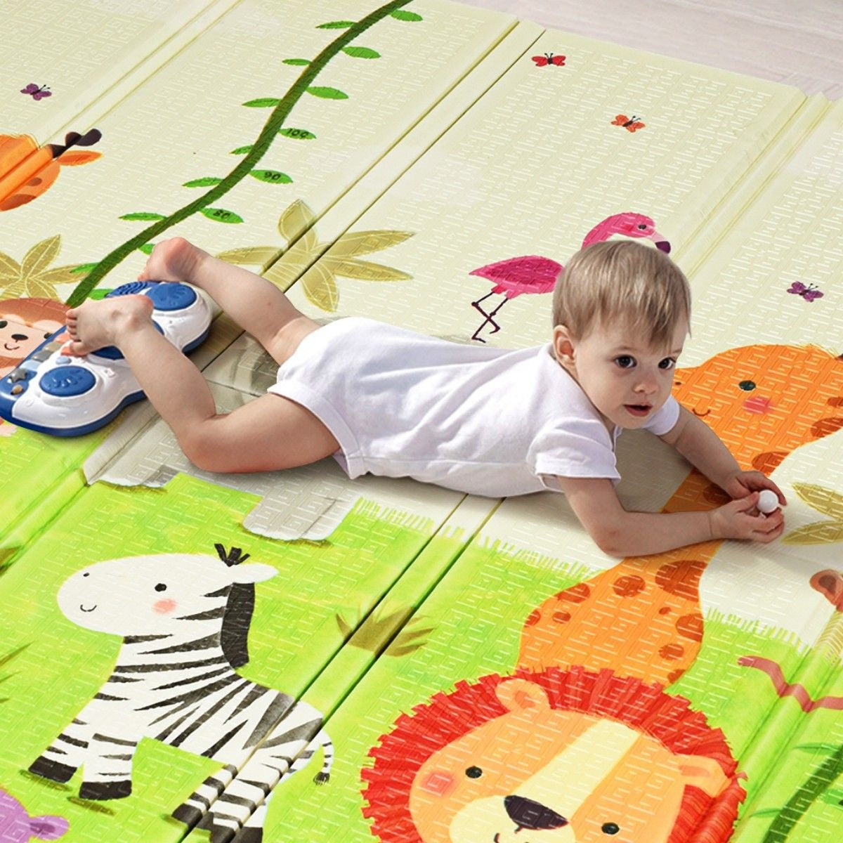 Coast Spielteppich für Babys - Doppelseitig - 200 x 180 x 1,4 cm