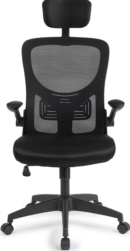 Lifa Living Bürostuhl Liverpool - 116,5-126,5 x 63 x 60,5 cm - Schwarz