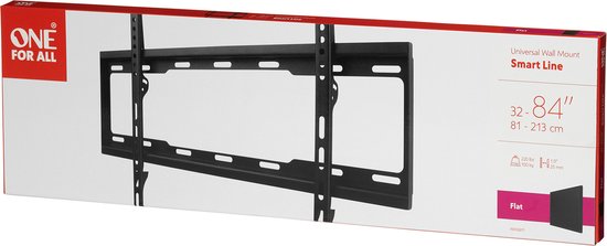 WM2611 Universal-Wandhalterung flach - 32-90" - VESA 600 - schwarz