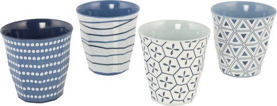 Bo-Camp - Geschirr - Mix & Match- 16 Teile - Blau