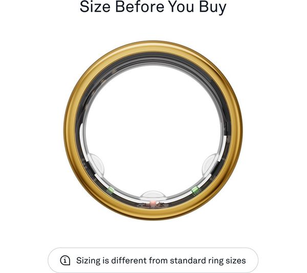 OURA Ring Gen3 Horizon Größe 7 – Gold – Titan – Schlaf-/Aktivitäts-Tracking