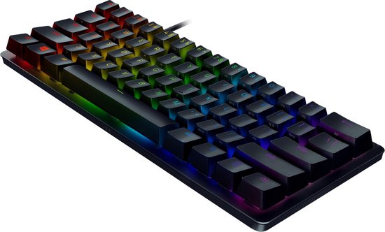 Razer Huntsman Mini – Gaming-Tastatur – Lineare Red-Schalter – RGB – 60 %-Layout – QWERTY – Schwarz