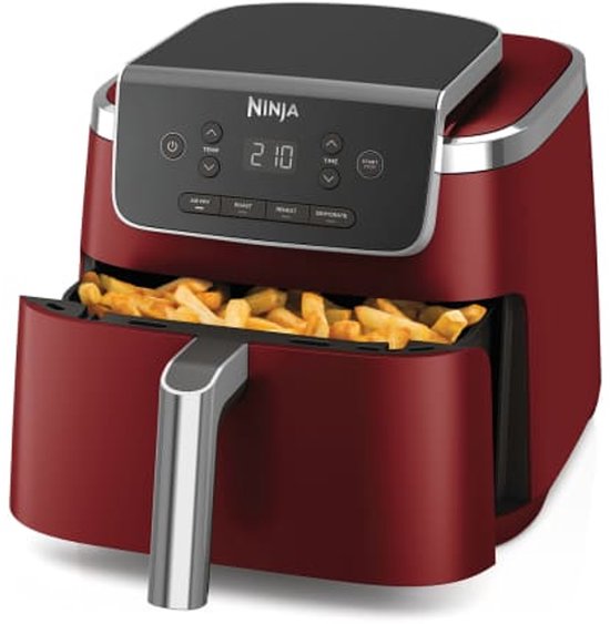 Ninja Airfryer XL PRO AF140EUCM 4,7 Liter Freistehende Heißluftfritteuse in Zimtrot mit 4 Kochprogrammen – Best Buy