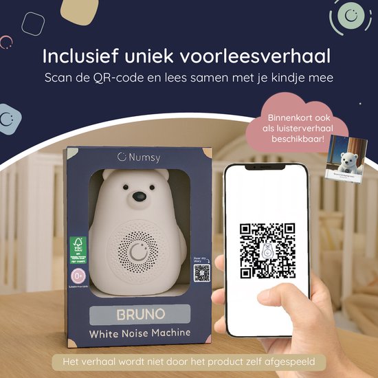 Numsy Bruno White Noise Machine Baby - Weißes Rauschen Gerät - 2025