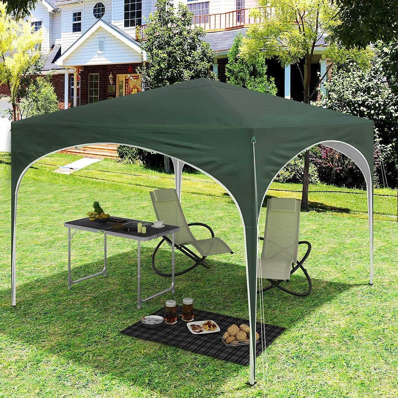 WOLTU Pop-up-Pavillon – Wasserdicht – Grün – 3 x 3 m