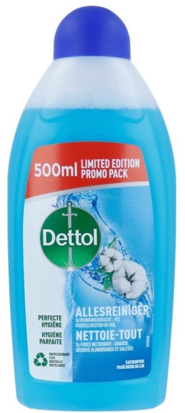 Dettol Allzweckreiniger Power & Fresh – Baumwollduft – 500 ml