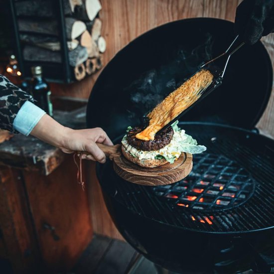 Boska Cheese Barbeclette® - für BBQ - Käsepfanne mit Spatel - Schwarz - 175x85 mm