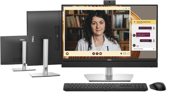 DELL Pro QC24251 – All-in-One-PC – 24 Zoll – Core i5 – 16 GB RAM – 512 GB SSD – Windows 11 Pro – Webcam, Lautsprecher und Mikrofon