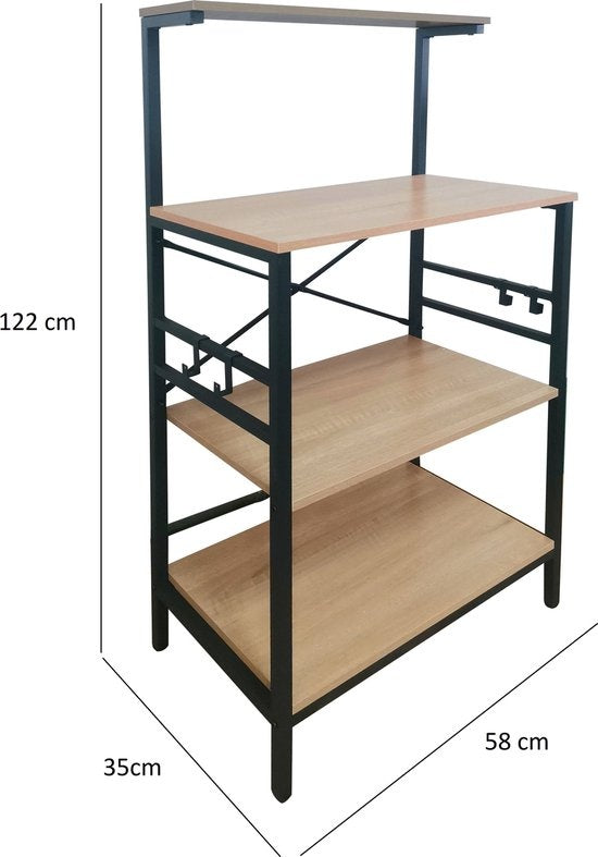 ERRO Küchenregal - Küchenschrank - 58x35x122cm