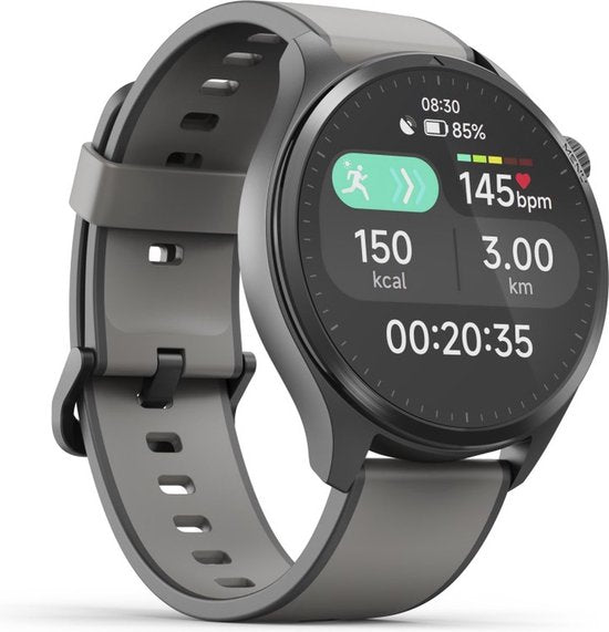 Otiume Modern Pulse GTR1 – Smartwatch – 46 mm AMOLED-Display – Dual-GPS – Telefonieren über Bluetooth – Schwarz