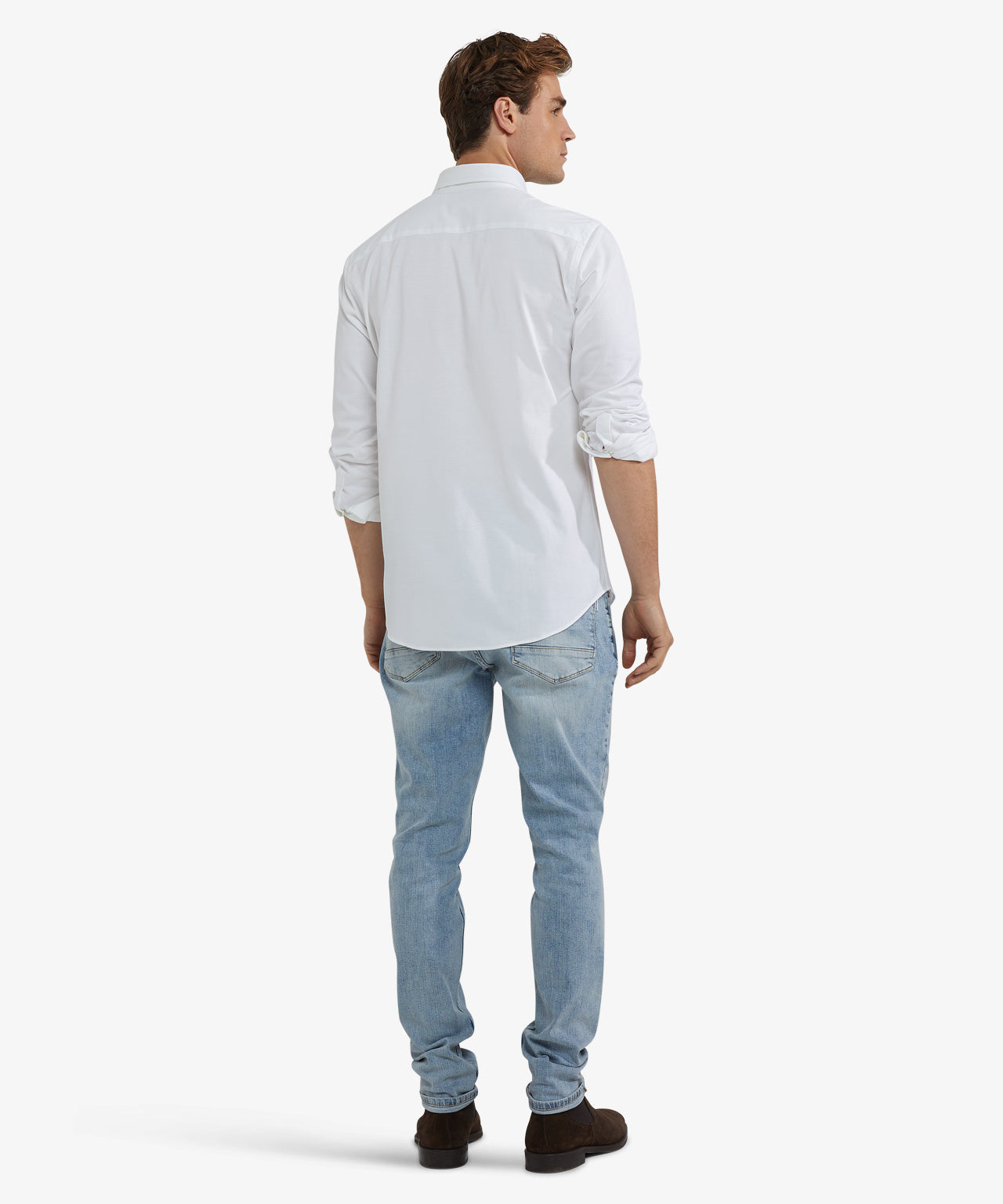 McGregor - Stretch Piqué Hemd - Regular Fit & Bequem - Weiß - Größe S