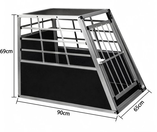 Sitzbank fürs Auto - Autobank - Reisebank - Hundekäfig Auto - Hundehütte - Hundebank - 65 cm x 90 cm x 69 cm