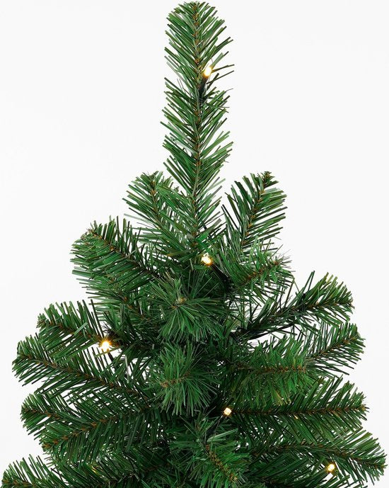 Black Box Trees Norton Künstlicher Weihnachtsbaum im Topf mit LED-Lichtern - H90 x Ø50 cm - Grün